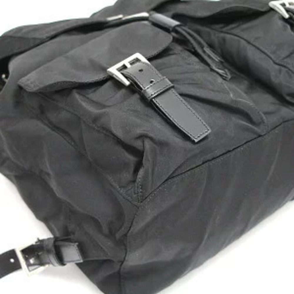 Prada backpack triangular double pockets black - Picture 5 of 7